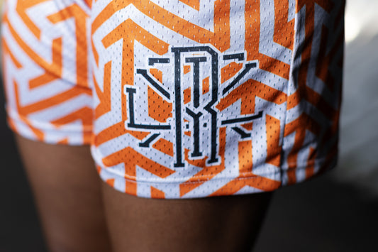Royalty Mesh Shorts (Orange)